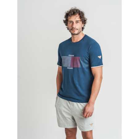 Pijama Privata Dream`s| Pijama hombre manga corta| Revitex online