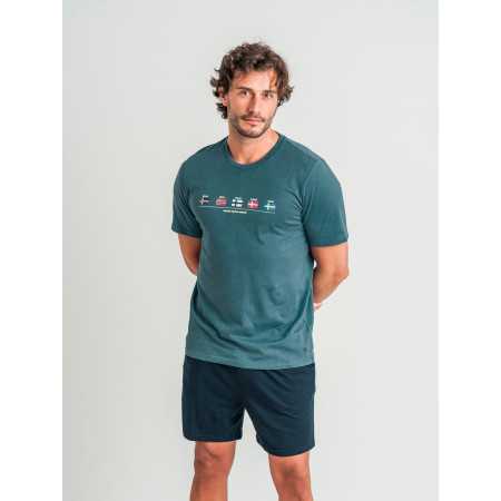 Pijama Privata European| Pijama hombre manga corta| Revitex online 2
