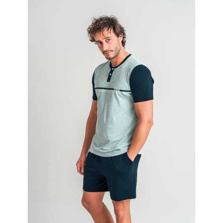 Pijama Privata Edy| Pijama hombre manga corta| Revitex online 2
