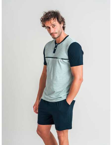 Pijama Privata Edy| Pijama hombre manga corta| Revitex online