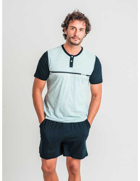 Pijama Privata Edy| Pijama hombre manga corta| Revitex online