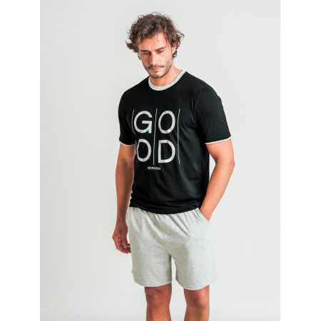 Pijama Privata Good| Pijama hombre manga corta| Revitex online 2
