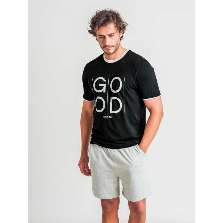 Pijama Privata Good| Pijama hombre manga corta| Revitex online