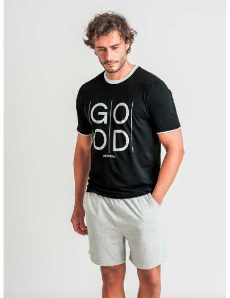 Pijama Privata Good| Pijama hombre manga corta| Revitex online