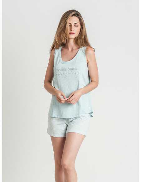 Pijama Privata Inspire| Pijama mujer sin mangas| Revitex online