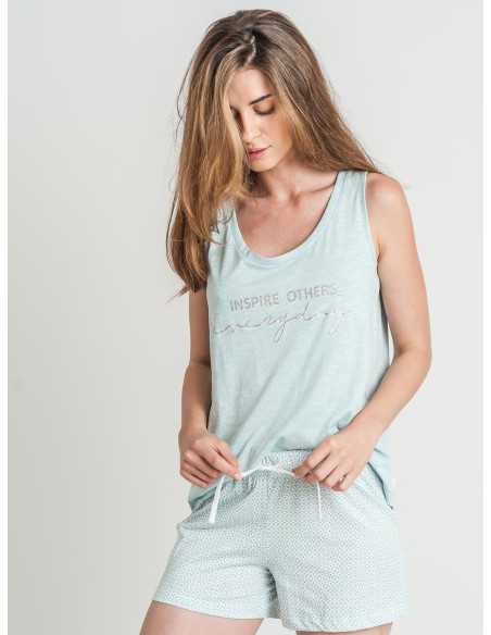 Pijama Privata Inspire| Pijama mujer sin mangas| Revitex online
