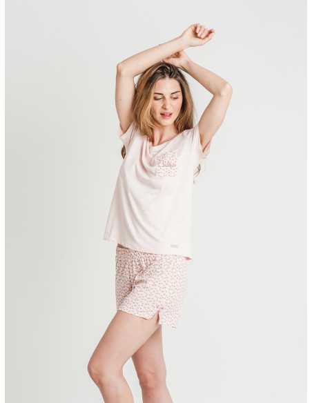 Pijama Privata Calma| Pijama mujer manga corta| Revitex online