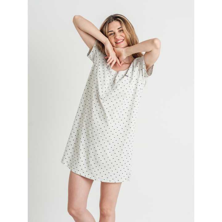 Camisón Privata Mariposa| Camisón mujer manga corta| Revitex online