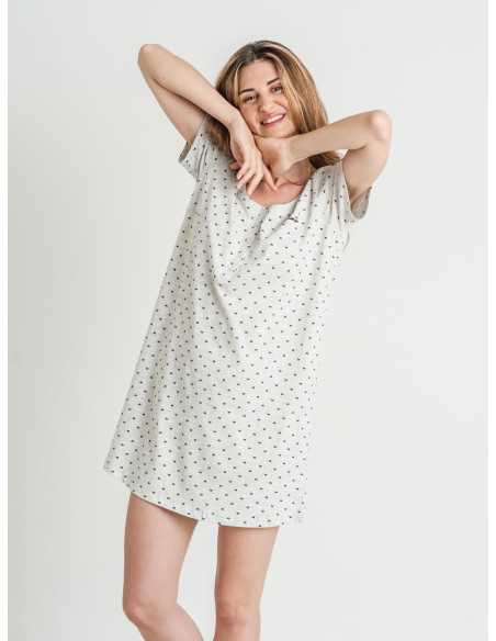 Camisón Privata Mariposa| Camisón mujer manga corta| Revitex online