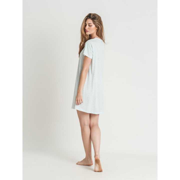 Camisola de algodão Privata | Camisola feminina manga curta | Revitex