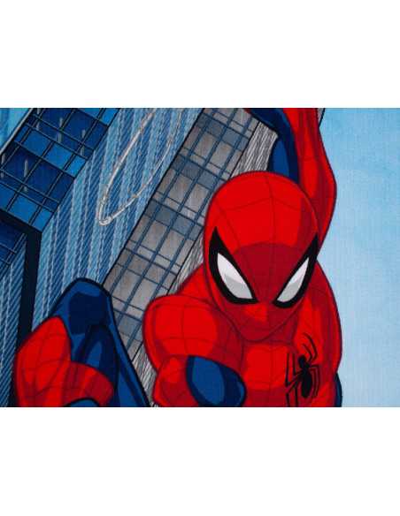 Toalla Playa Infantil Spider-Man Edificios| Toalla piscina barata|