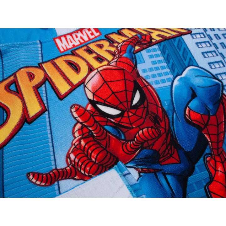 Toalla Poncho Spider-Man | Toalla capucha niños para la playa| Revitex