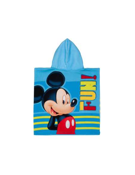 Poncho Toalha Mickey | Toalha com capuz infantil para praia | Revitex