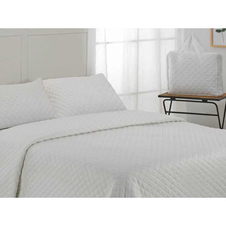 Colcha Bouti Bianca | Colcha blanca primavera-verano | Revitex