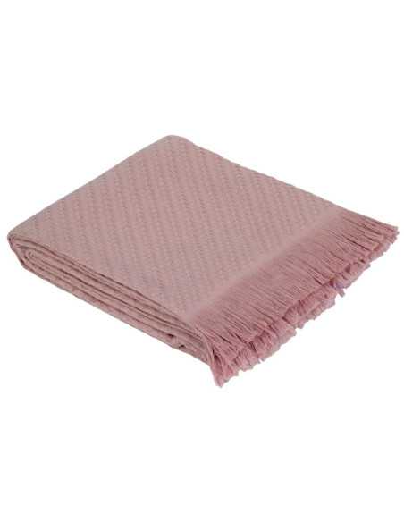 Plaid Verona rosa | Colcha Cubre Sofá Barata | Revitex