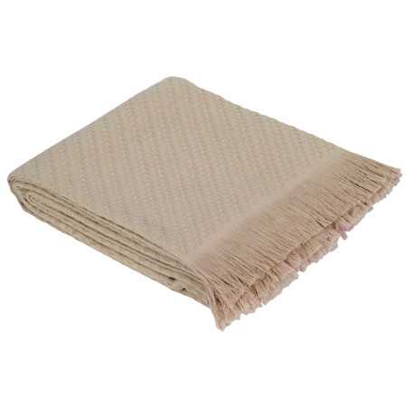 Plaid Verona beige | Colcha Cubre Sofá Barata | Revitex