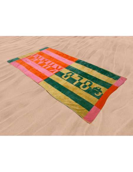 Toalha de Praia Galera| Toalha de praia felpuda e veludo | Revitex