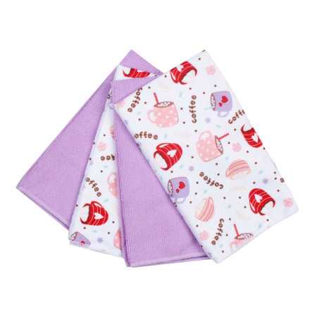 Pano de microfibra Coffee 2 de 4 peças - Panos absorventes - Revitex