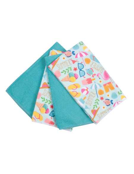 Paño microfibra Summer Set 4 piezas - Paños absorbentes - Revitex