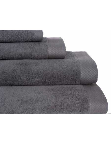 Toalha de banho Jara cinza | Conjunto de toalhas barato | Revitex