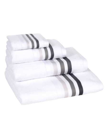 Toalha de banho Indira branco | Conjunto de toalhas barato | Revitex