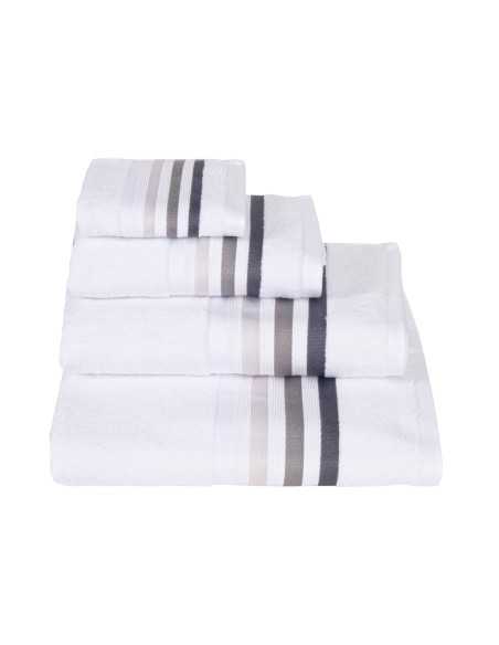 Toalha de banho Indira branco | Conjunto de toalhas barato | Revitex