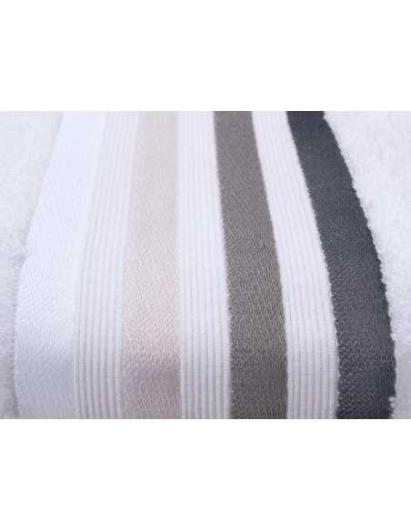 Toalla Rizo Indira Blanco | Juego toallas barato | Revitex online