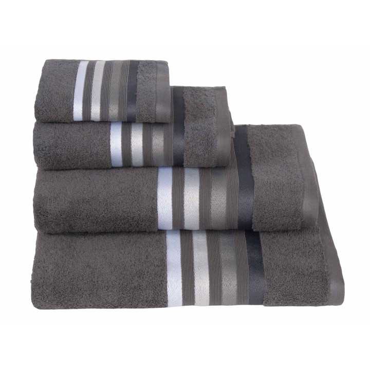 Toalla Rizo Indira Gris | Juego toallas barato | Revitex online