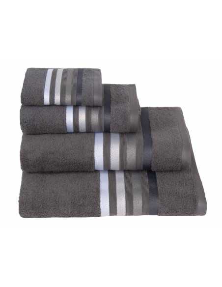 Toalla Rizo Indira Gris | Juego toallas barato | Revitex online