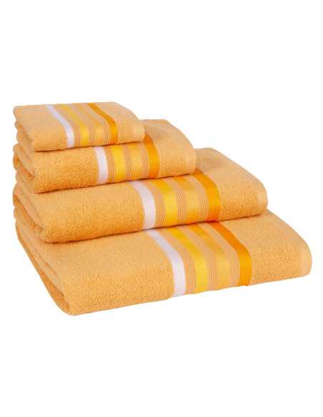 Toalha de banho Indira Amarelo | Conjunto de toalhas barato | Revitex