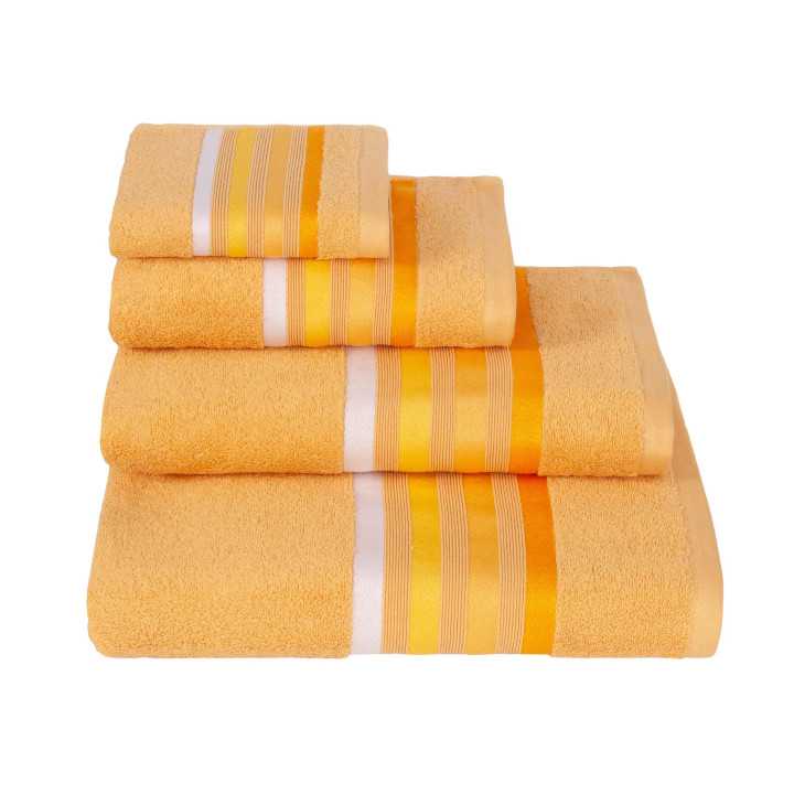 Toalha de banho Indira Amarelo | Conjunto de toalhas barato | Revitex