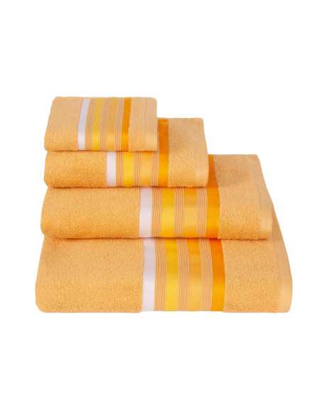 Toalha de banho Indira Amarelo | Conjunto de toalhas barato | Revitex