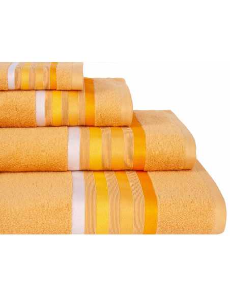 Toalha de banho Indira Amarelo | Conjunto de toalhas barato | Revitex