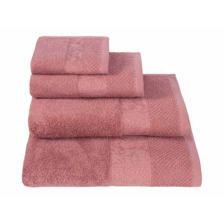 Toalha de banho Kaira Rosa | Conjunto de toalhas barato | Revitex