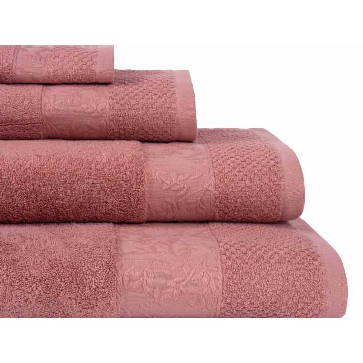 Toalla Rizo Kaira Rosa | Juego toallas barato | Revitex online