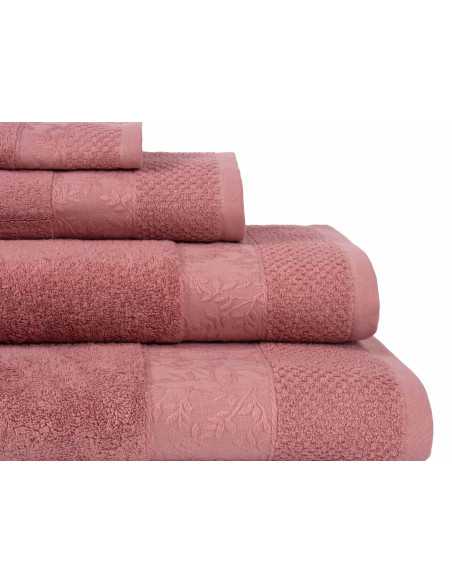Toalha de banho Kaira Rosa | Conjunto de toalhas barato | Revitex