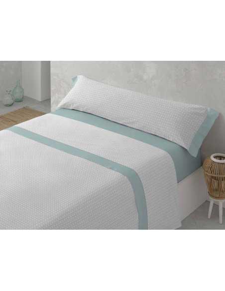 Jogo de Lençóis Saba Verde | Lençóis engomar fácil baratos