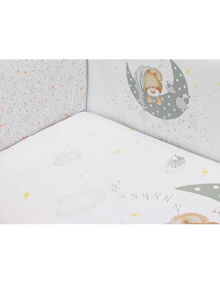 Funda Nórdica con Relleno y Protector Sleeping gris | Ropa cuna | Revitex