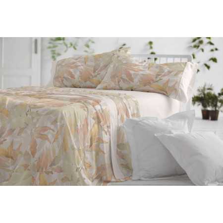 Sábanas Burrito Blanco Tabita Canela | Sábanas de calidad| Revitex