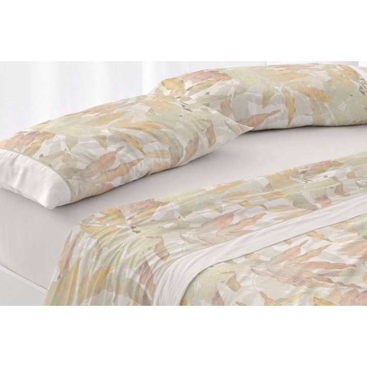 Lençóis Burrito Branco Tabita Canela | Folhas design exclusivo