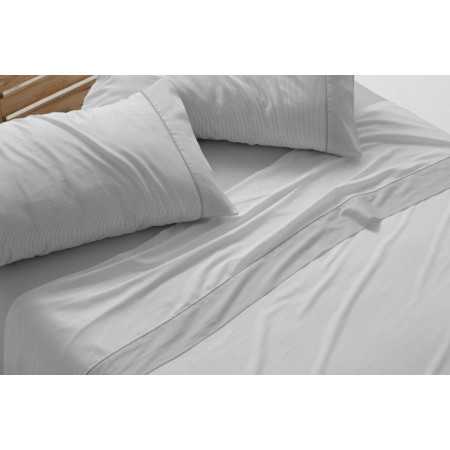Sábanas Burrito Blanco Poncia Gris | Sábanas de calidad | Revitex 2