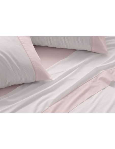 Lençóis Burrito Branco Poncia Coral | Folhas design exclusivo