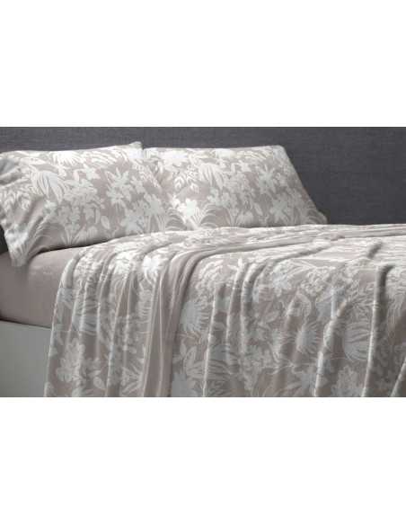 Lençóis Nacarina Garden Bege | Lençóis de inverno Burrito | Revitex