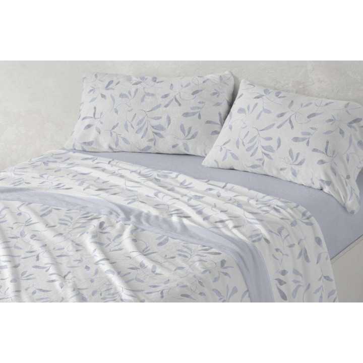 Lençóis Coralina Lavinia Azul | Lençóis de inverno Burrito | Revitex