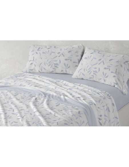 Sábanas Coralina Lavinia Azul | Sábanas Invierno Burrito Blanco