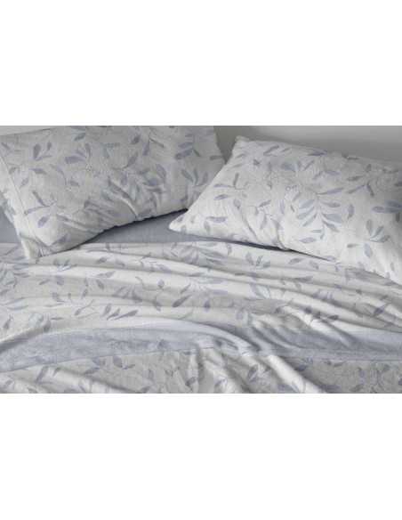 Sábanas Coralina Lavinia Azul | Sábanas Invierno Burrito Blanco