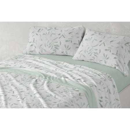 Sábanas Coralina Lavinia Menta | Sábanas Invierno Burrito Blanco 2