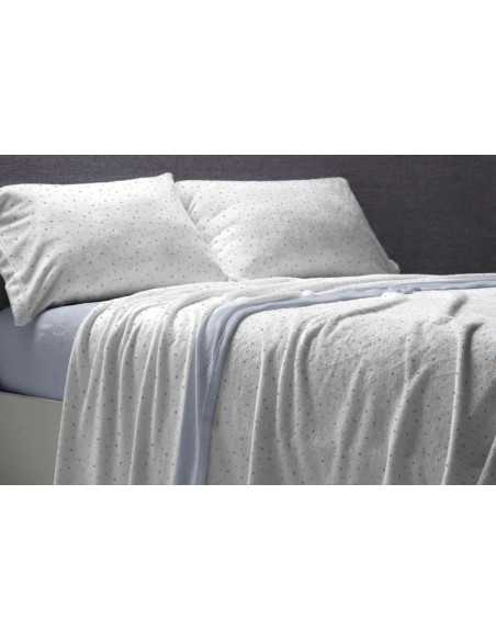 Sábanas Coralina Valera Azul | Sábanas Invierno Burrito Blanco