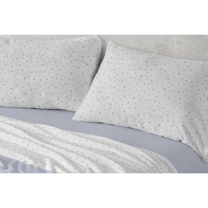 Sábanas Coralina Valera Azul | Sábanas Invierno Burrito Blanco