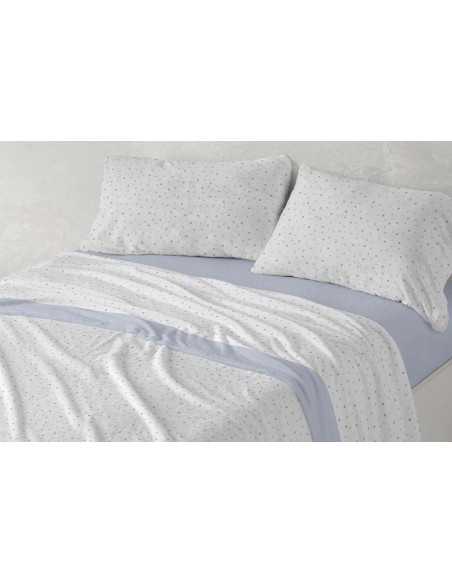 Sábanas Coralina Valera Azul | Sábanas Invierno Burrito Blanco